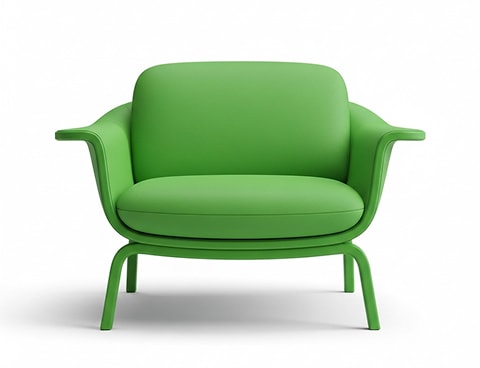 Faux Leather Armchair